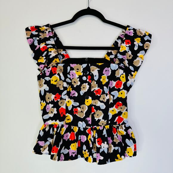 Brogger Floral Peplum Style Top - Picture 1 of 7